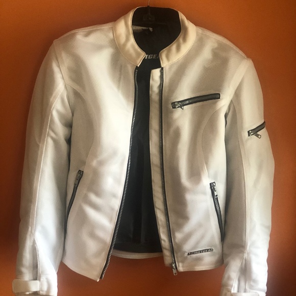 White Firstgear Mesh Contour  Premium Riding Jacket Size Medium - Picture 1 of 11